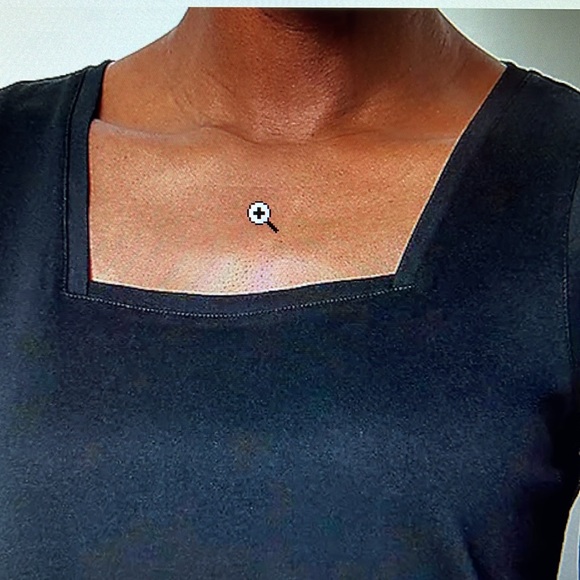 Isaac Mizrahi Live Essentials Pima Cotton Square neck Tank. Pitch black xl - Picture 2 of 6